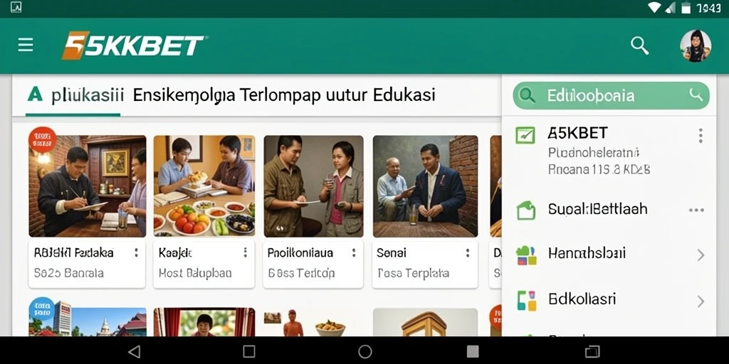 Tampilan antarmuka <strong>55KBET</strong> yang interaktif dan informatif.