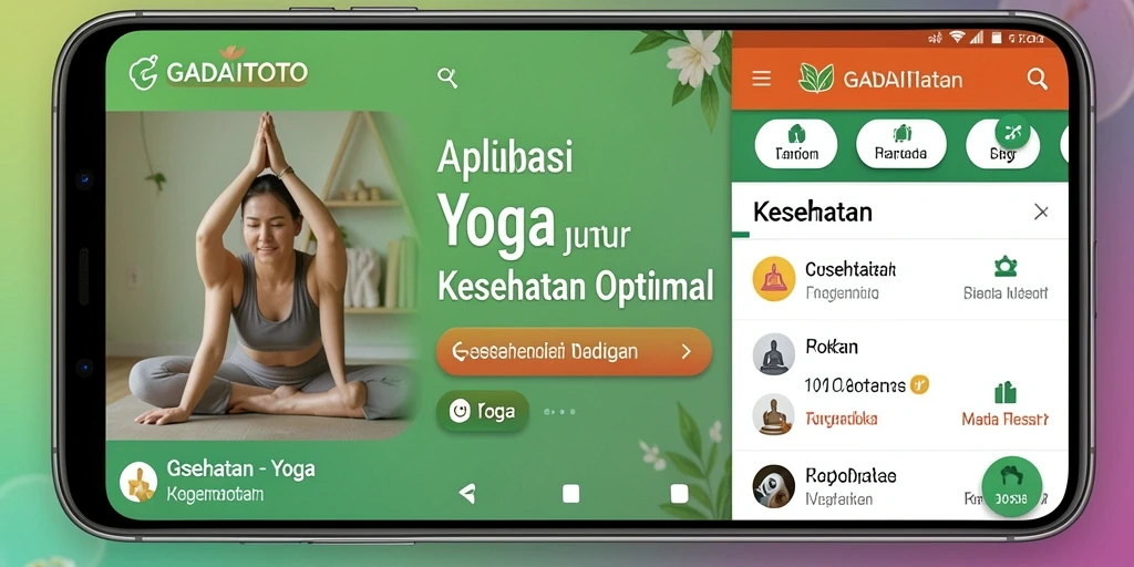 Antarmuka GADAITOTO yang menarik saat latihan Yoga.