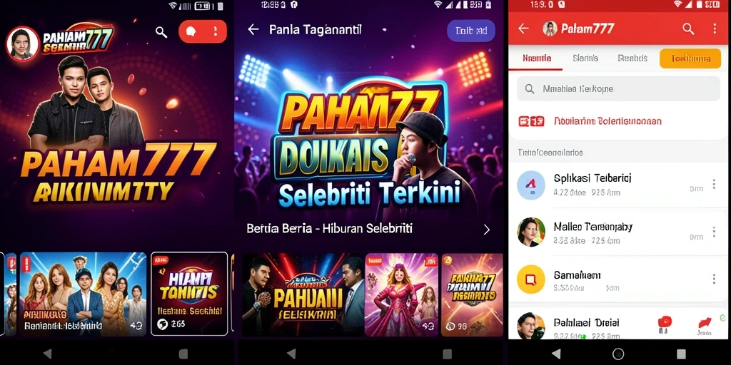 Antarmuka aplikasi PAHAM777 yang menarik dan informatif.