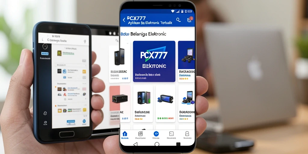 Antarmuka aplikasi PCX777 yang modern dan user-friendly.