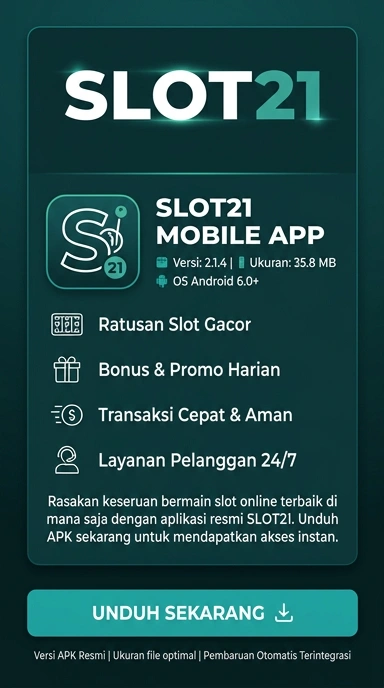 Tampilan halaman APK slot21